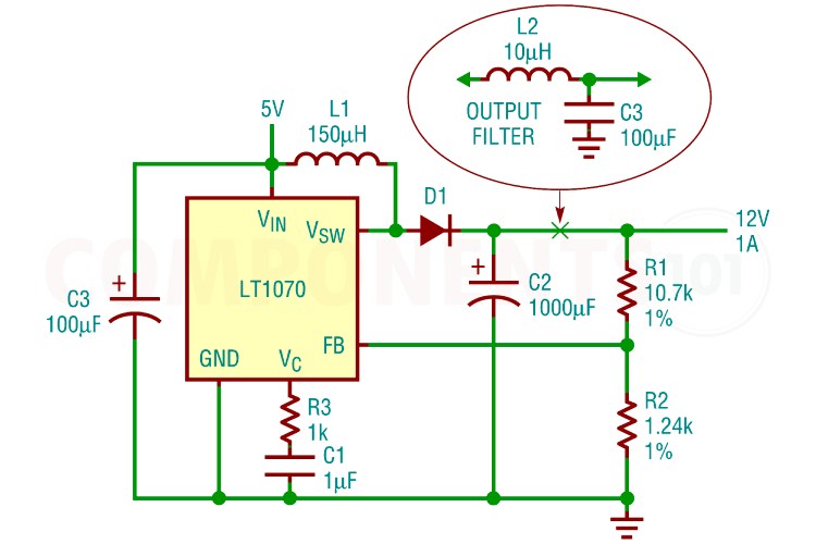 LT1070 Circuit Diagram